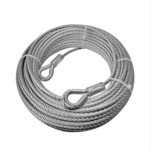 Galvanizing Triple Strand Twisted Steel Wire Rope Sling 22mm Fiber Core