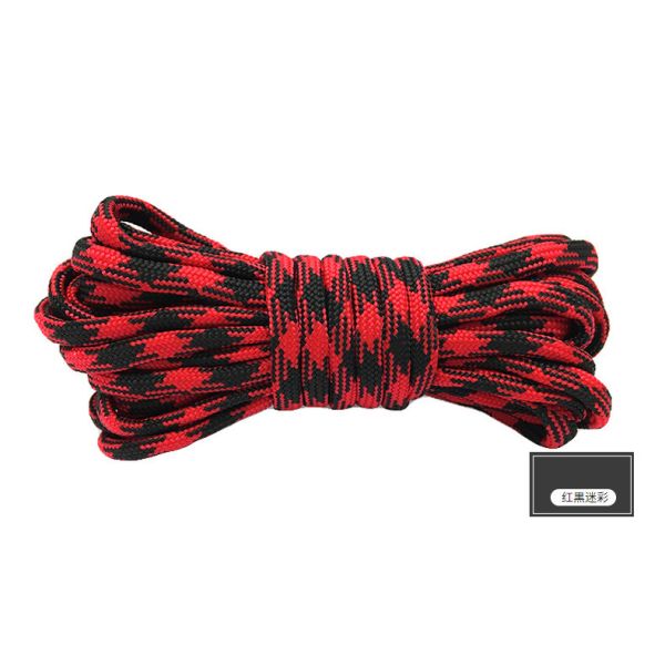 Colorful Orange Nylon Rope ISO9001 Double Braided Polyester Rope