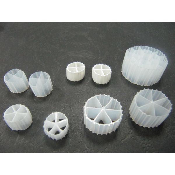 Virgin HDPE Material White Color MBBR Filter Bio Medias For Water Treatment