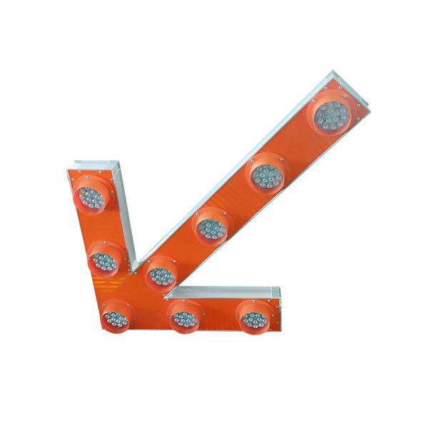 Buy 5mm LED Solar Powered Road Signs Monocrystalline Arrow Traffic IP65 at wholesale prices