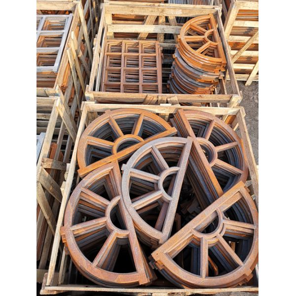 Arched Mirror Cast Iron Windows For Garden Standard Size Antique Metal Windows