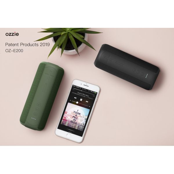 Outdoor Wireless Stereo Speakers , 20W Speaker Bluetooth IPX7 With Lanyard