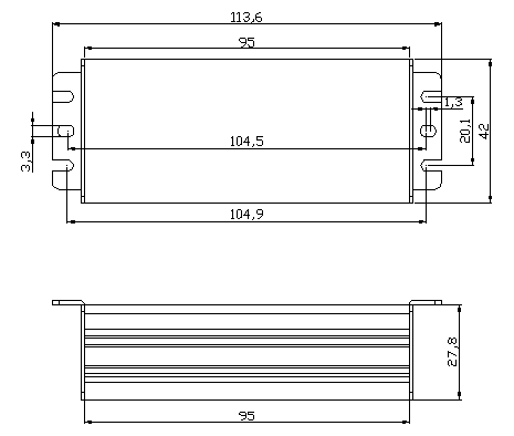 High Lumen Waterproof Electronic Led Driver 1 - 50 W For Led Outdoor Lighting