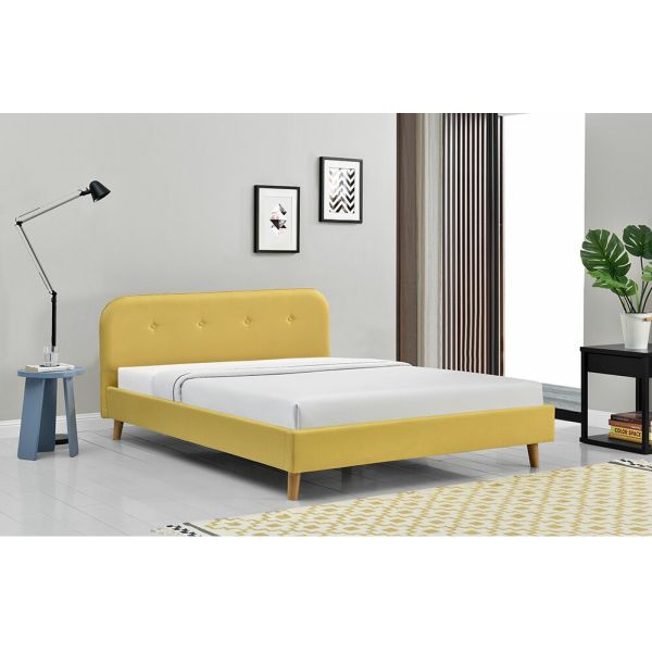 ODM Tufted Upholstered Queen Platform Bed Modern Simple 140x200Cm