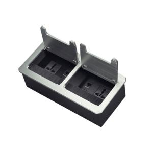 Quality Rectangle Desk Power Outlet Aluminum Brush Convenient Installation for sale