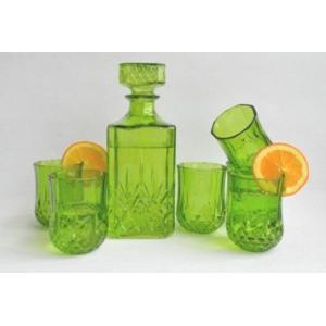 Quality GLASS WINE DECANTER WITH 4 CUPS for sale