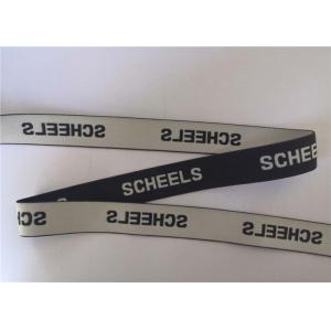 4 Cm Jacquard Elastic Webbing White On Black Color Size Can Be Adjustable