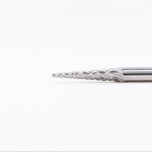 SM-43 1/8" Shank Solid Carbide Cone Pointed End Type Burr For Deburring, Milling