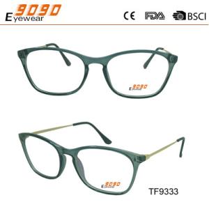 2018 hot sale style TR90 Optical frames, stainless steel temple ,suitable for