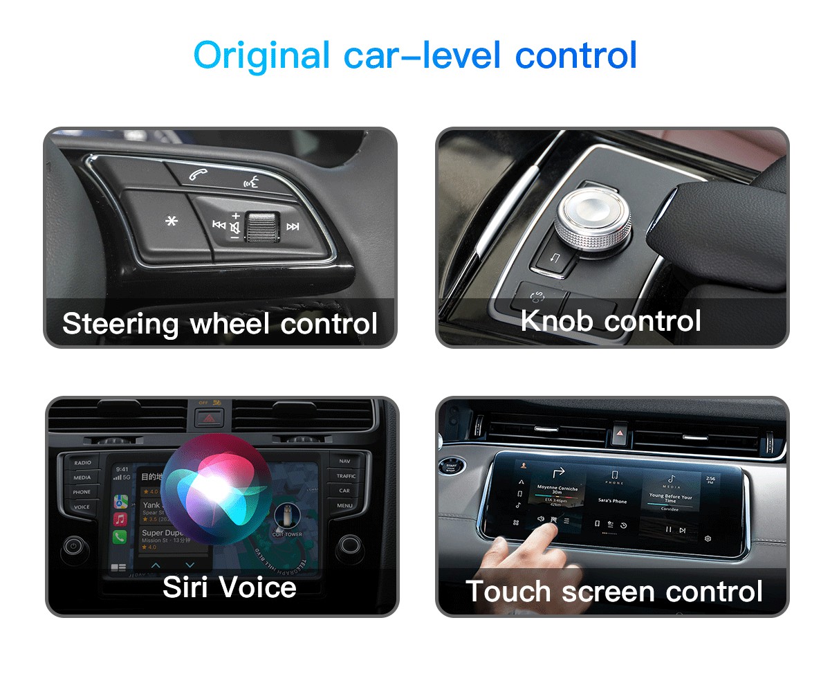 Qualcomm's QCM6125 8-core CPU Wireless CarPlay Ai Box for Netflix YouTube 4G 64G LTE GPS