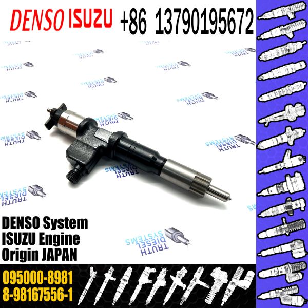 Buy Genuine 0950008981 8-98167556-1 095000-5511 New Diesel Common Rail Fuel Injector 095000-8981 at wholesale prices