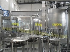 3000bph Monoblock Water Bottling Plant , Mineral Water Filling Machine