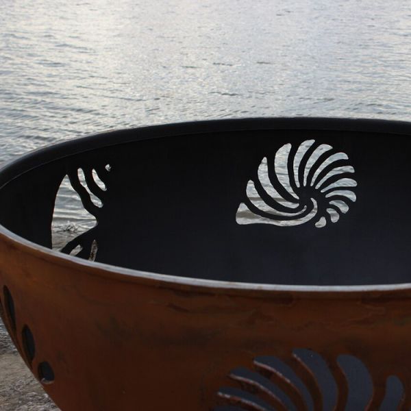 Steel Fire Pit Round Black Outdoor Corten Steel Fire Pit Steel Designer Fire Pit