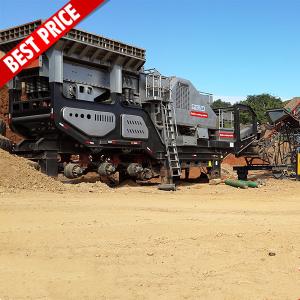 AC Motor Mobile Jaw Crusher , Rock Crushing Machine 100-120t/h For Stone Crusher