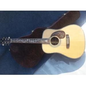 Deluxe acoustic guitar OEM acoustic electric guitar super deluxe abalone