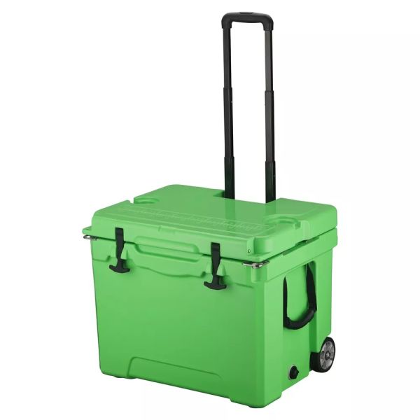 Buy 40L Rotomolded Coolers Ice Chest Box With Telescoping Handle Wheels at wholesale prices