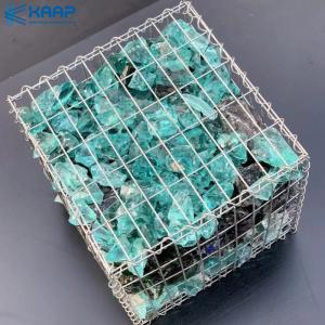 China 5x5cm Hot Dip Galvanized 4mm Welded Gabion Cage on sale