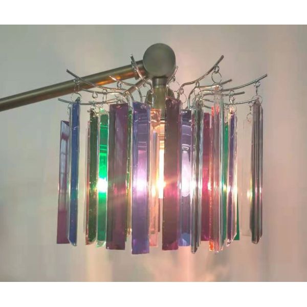 250*180MM Acrylic Beaded Pendant Shade DIY Chrome Plated For Frame