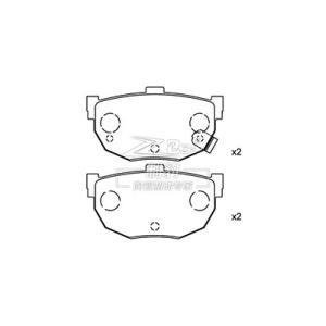 China Ceramic Toyota Brake Pad Set OE 04465-35290 Lightweight 2.5 Pounds For Front / Rear Braking System on sale