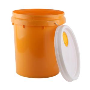 Open Head Plastic Lubricant Oil Bucket With Metal Bail Handle