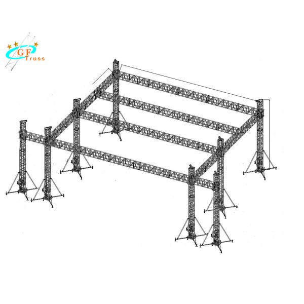 Buy Exhibition Lighting 6061-T6 400mm Aluminum Spigot Truss at wholesale prices