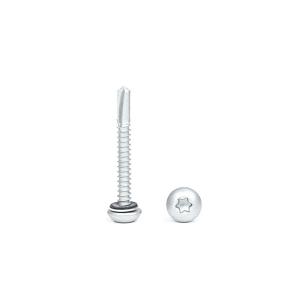 SUS410 Stainless Steel Button Head Torx Screw With Washer Roof Shield Self
