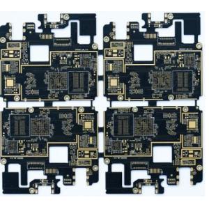 8layers of 1nd order HDI High Frequency PCB Made on ISOLA370HR with White