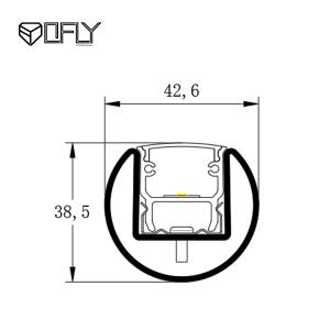 Waterproof Handrail LED Aluminum Profile Stainless Steel Profile Combined