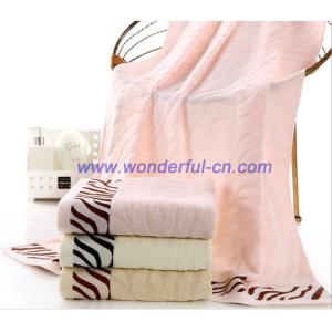 2016 Hot sale pretty Jacquard zebra textured bath towels
