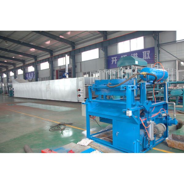 Rotary Type Fruit Tray Production Line , Egg Tray Making Machine