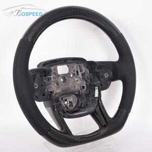 Black Carbon Fiber Land Rover Steering Wheel Alcantara Matte Black