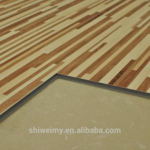 Mixed colors grid design modern flat wooden texture laminating flooring