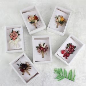 Handmade Beautiful Dried Flowers Card With Baby Breath Gypsophila Flowers