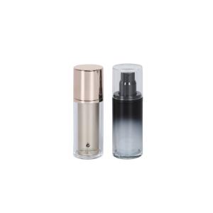 Clear Double Layer Arcylic Makeup Pump Bottle Base Foundation Packaging