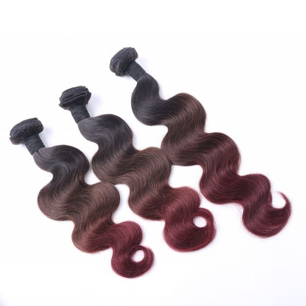 8-30 Inches 100% Human Hair Extension Ombre 3 Color Body Wave Brazilian Hair