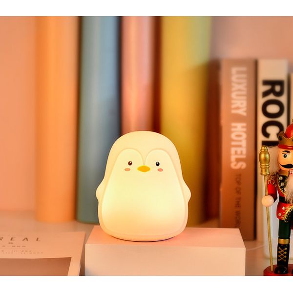 Buy LED Flood Silicone Night Lamp Penguin shaped DC5V 1000mA at wholesale prices