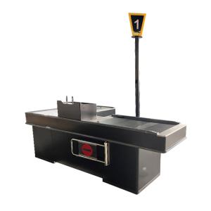 Quality High Durability Cold Rolled Steel Checkout Counter With Customizable Length for sale