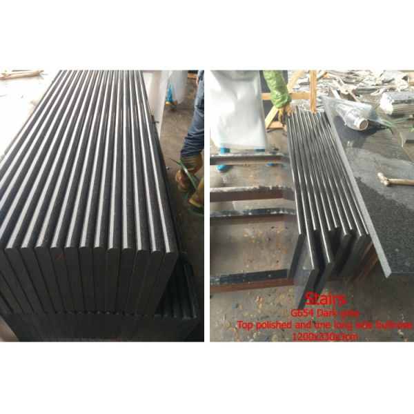 China natural stone Padang Grey, Dark Grey granite G654 cheap granite stairs,high Polished Step&Riser