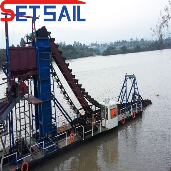 Small Size Chain Bucket River Sand and Gold Dredging Equipment