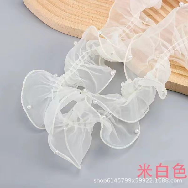 12cm*2m Wrinkled Edge Lace Ribbon For Flower Package And Gift Packing