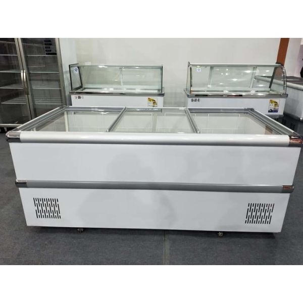Freezer display cabinet commercial large capacity horizontal freezer fresh-keeping and freezing 1