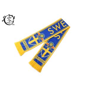 China Printed Soccer Fans Sublimated Scarf , Warm Sports Soccer Ball Scarf on sale