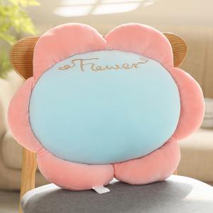 Breathable Non Slip Warm Flower Plush Cushions OEM / ODM