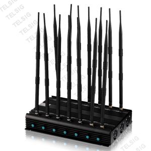 Long Range 14 Channel Desktop Signal Jammer Isolator For Jamming Cell Phone