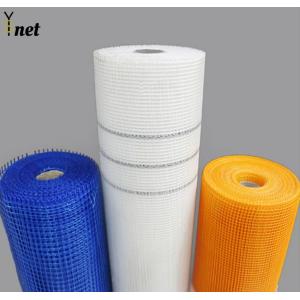 Emulsion Self Adhesive Fiberglass Mesh Blue Fiber Mesh Roll For Waterproofing