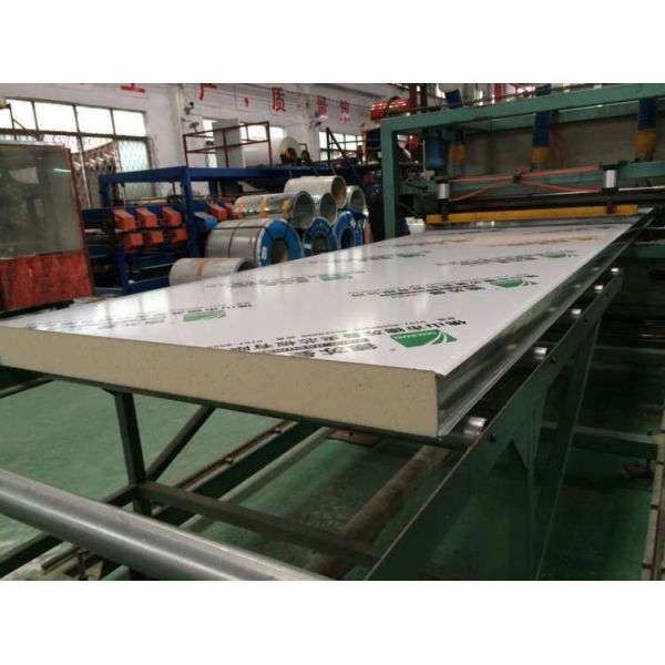 Buy PPGI Galvanized Steel 40kg/M3 Cold Room PU Sandwich Panel at wholesale prices