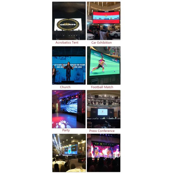 Popular Rental Stage Video Wall , Small Spacing Indoor LED Display Screen