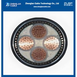 4 Cores Power Cable 95mm2 CU/AL Conductor Insulation PVC/XLPE Voltage Rating 0.6