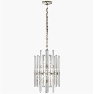 ARN 5128 Bonnington Tall Chandelier Crystal / Alabaster Shade Bonnington Large