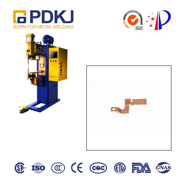 1KHz MFDC Spot Welding Machine 6000N Resistance Seam Welder 60mm Electrode Stroke
